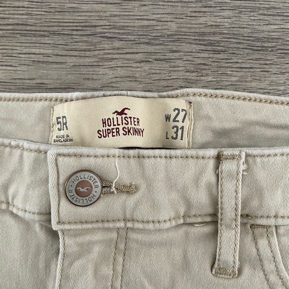 Khaki colour Hollister skinny jeggings - Picture 3 of 3